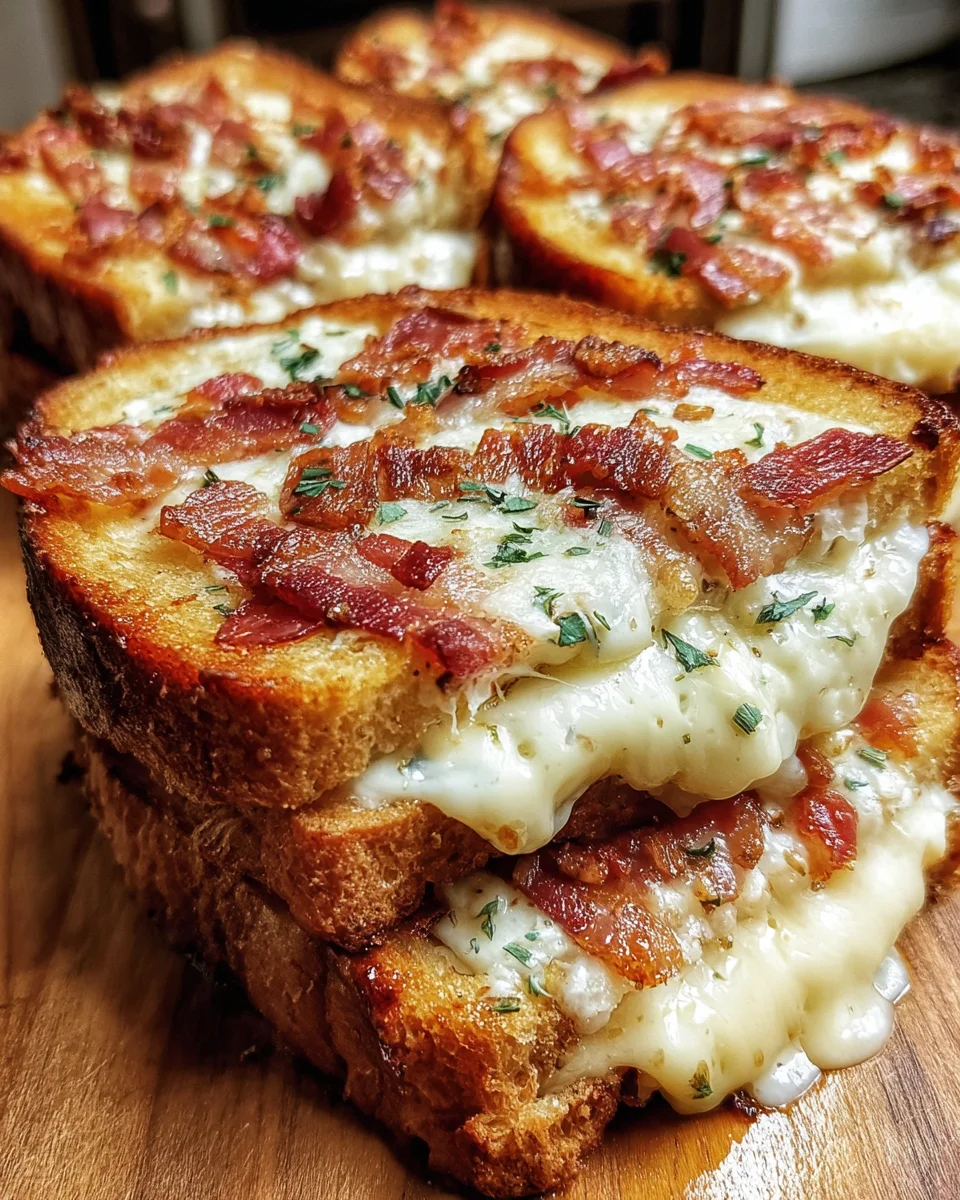 Cheesy Bacon Ranch Toast