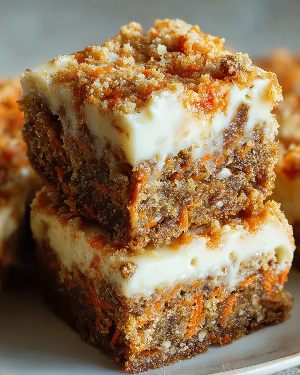 Carrot Cake Cream Cheese Bars