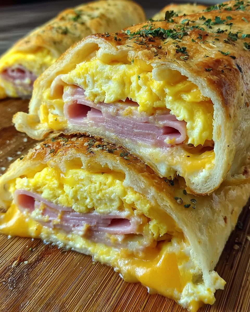 Cheese Ham Egg Rolls