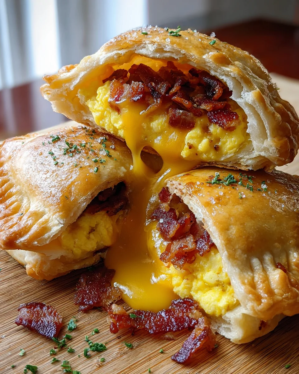 Breakfast Hand Pies Bacon Egg
