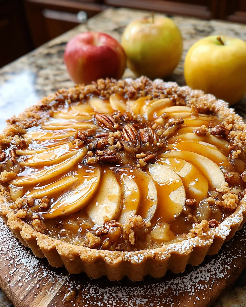 Gluten Free Caramel Apple Tart