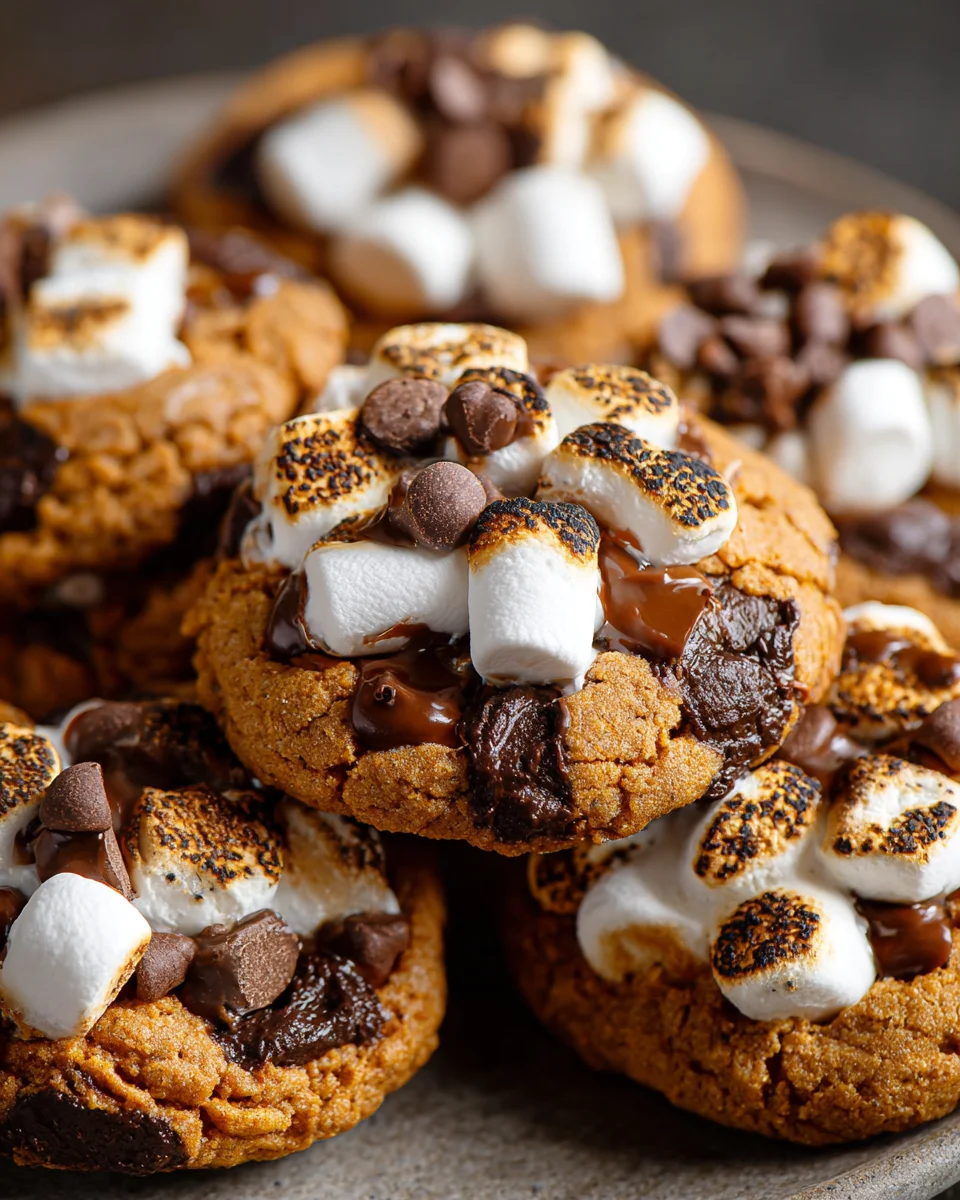 Pumpkin S’mores Cookies Vegan