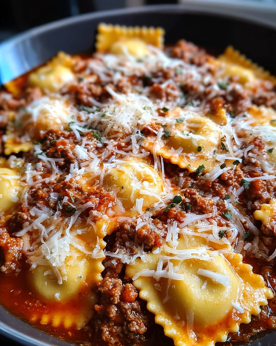 Crockpot Ravioli Lasagna Dinner