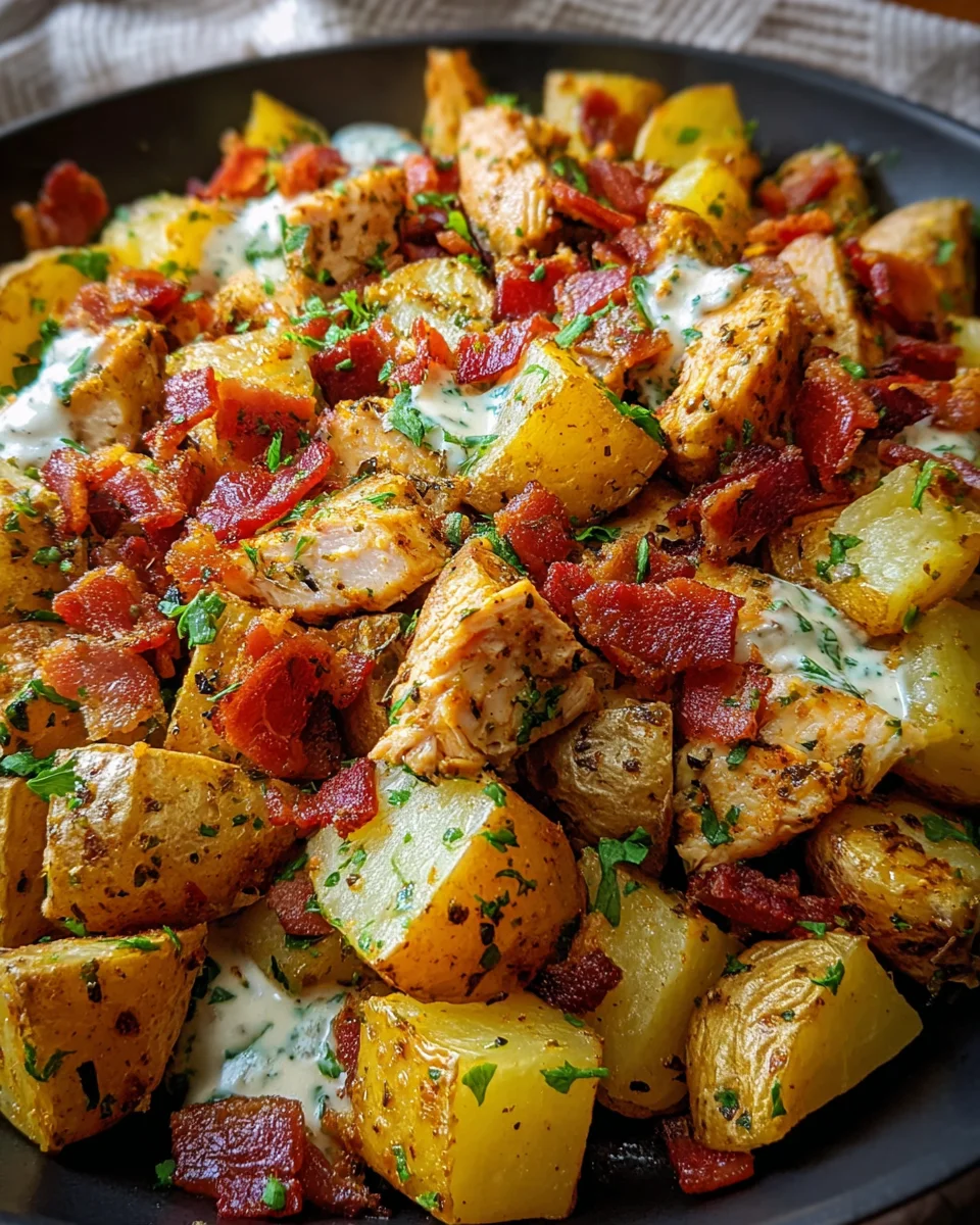 Chicken Turkey Bacon Potatoes