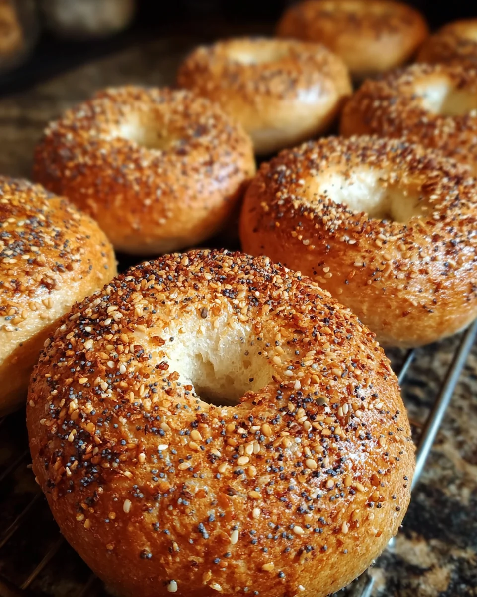 Sourdough Discard Bagels with Chewy Crust