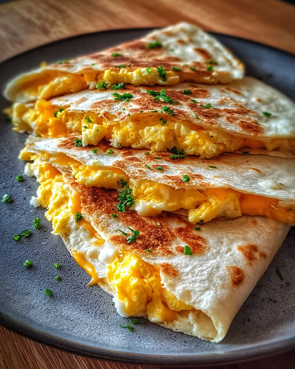 Cheddar Egg Quesadilla