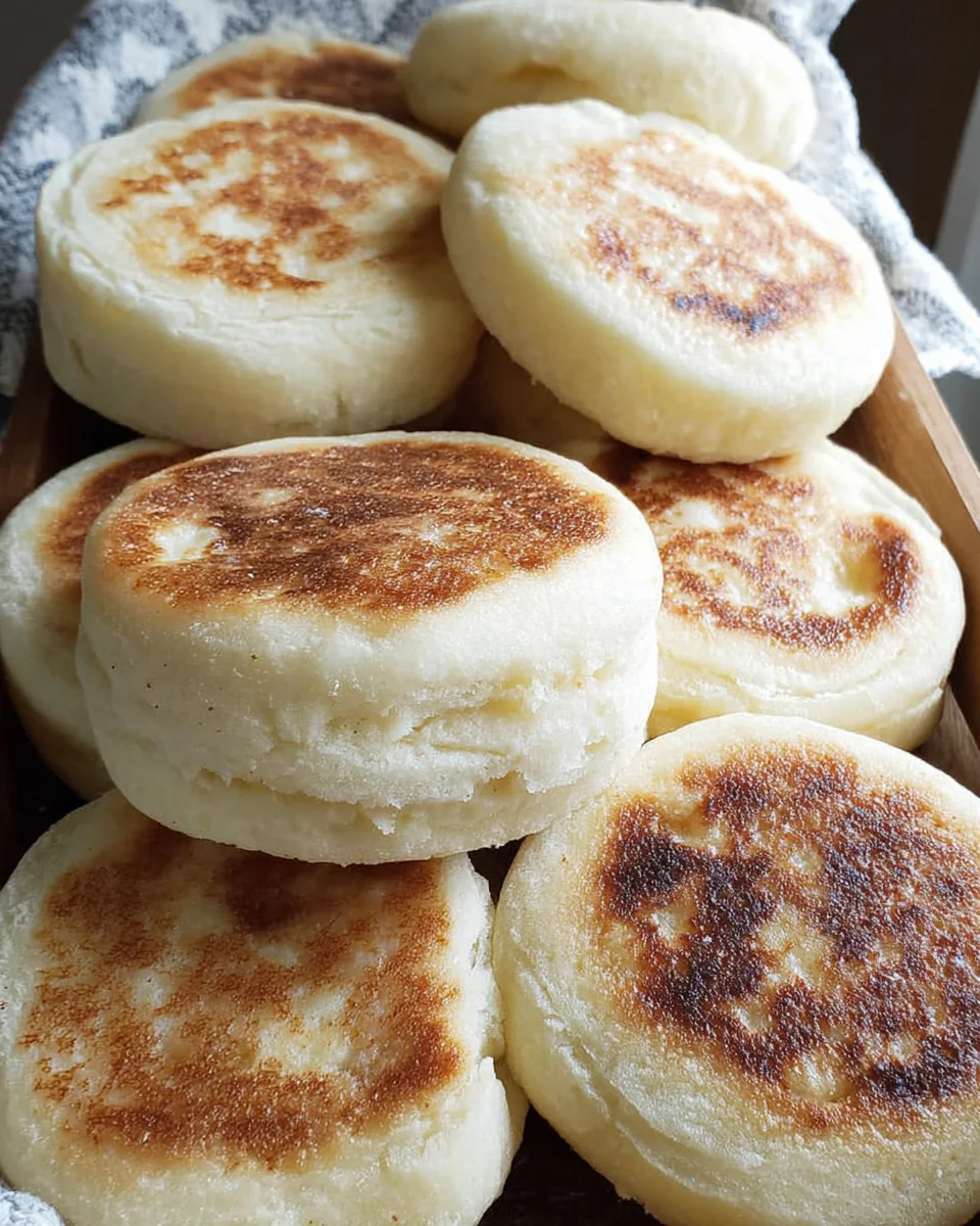 Sourdough Discard English Muffins