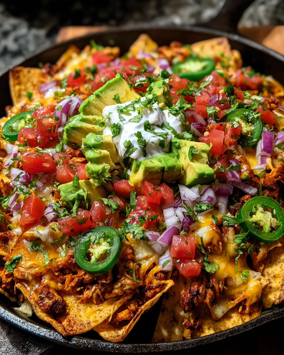 Loaded Chicken Nachos Feast
