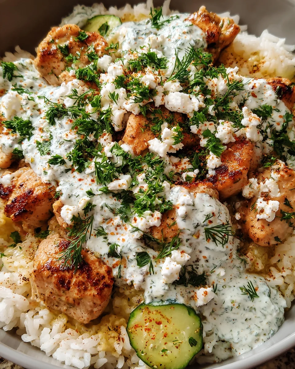 Dump and Bake Chicken Tzatziki