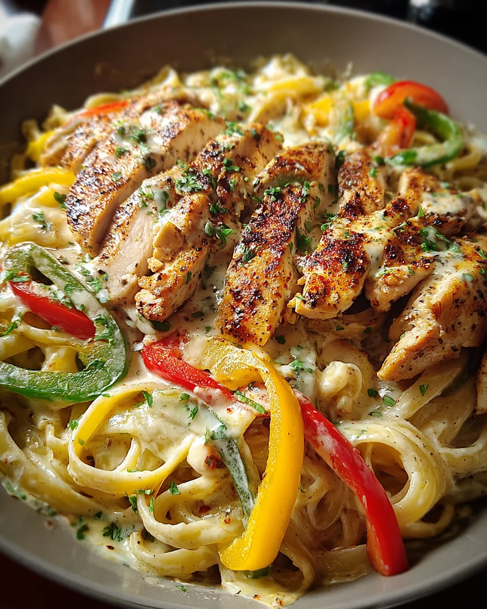 Creamy Cajun Alfredo Chicken Skillet