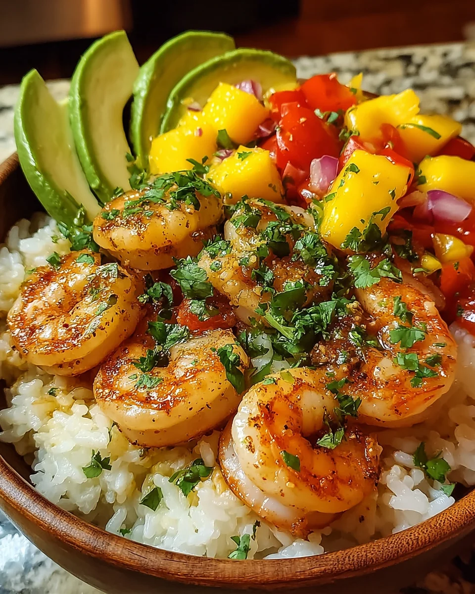 Shrimp & Mango Rice Bowls