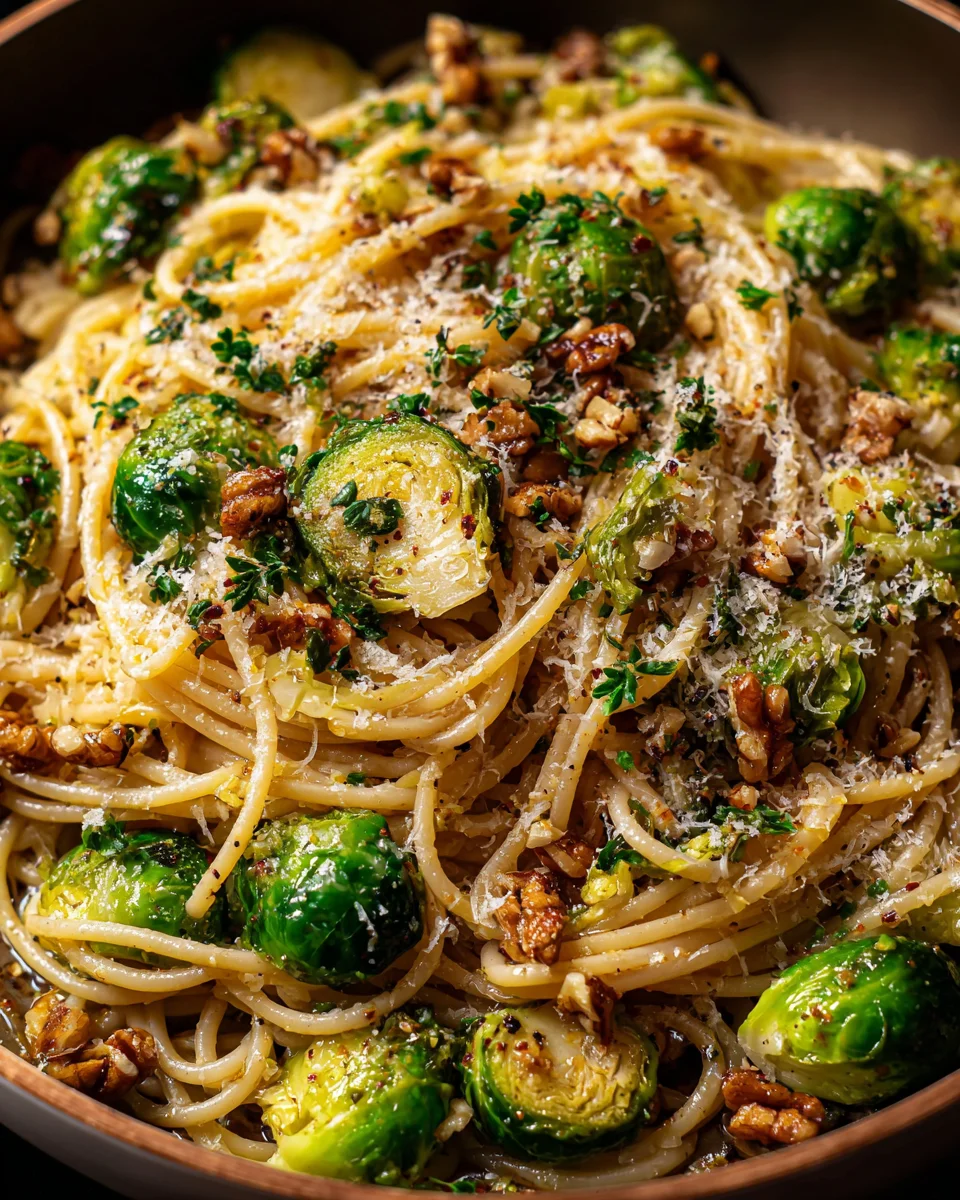Brown Butter Brussels Pasta