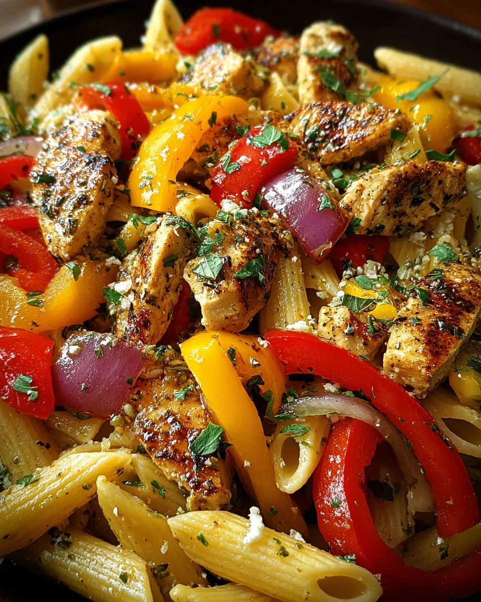 Roasted Pepper Chicken Pasta