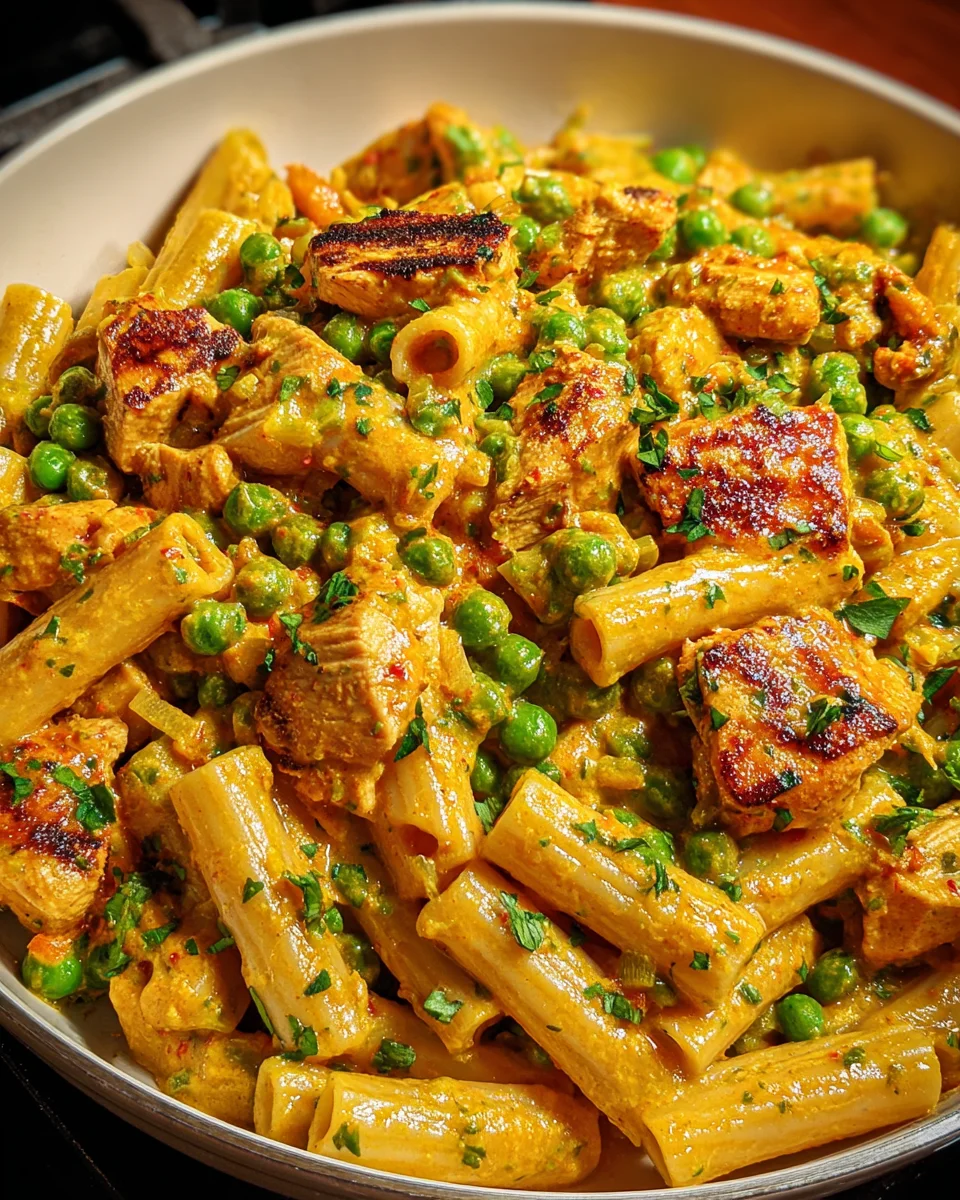 Mild Curry Chicken Pasta