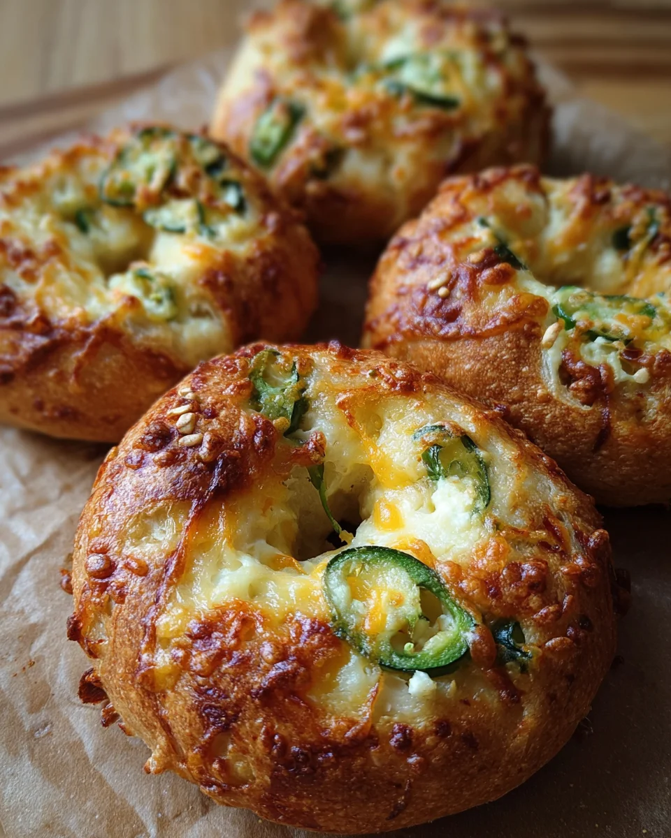 Jalapeno Cheddar Yogurt Bagels