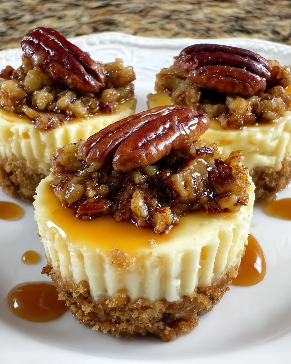 Air Fryer Mini Pecan Cheesecakes