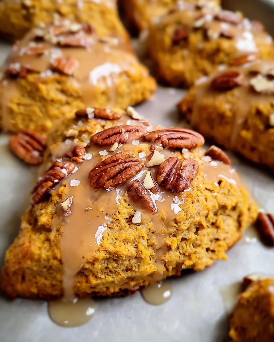 Tasty Maple Pecan Pumpkin Scones