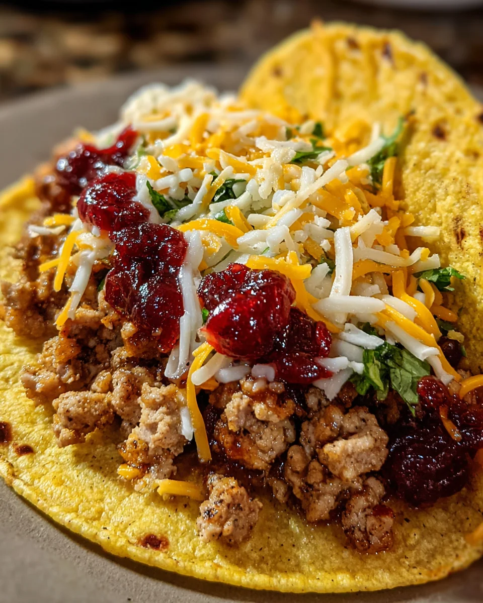 Thanksgiving Leftover Smash Burger Tacos