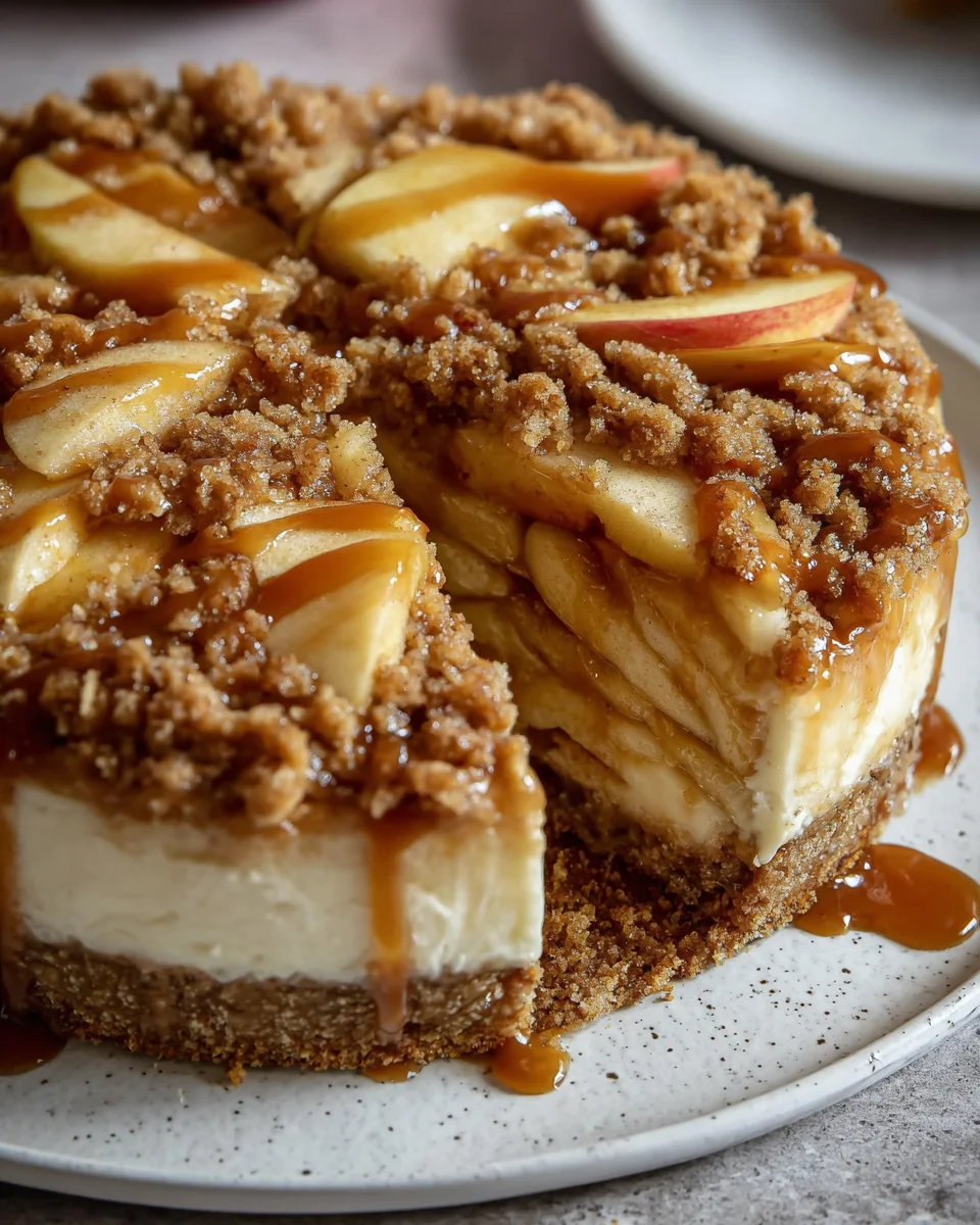 Apple Cinnamon Cheesecake Crumble