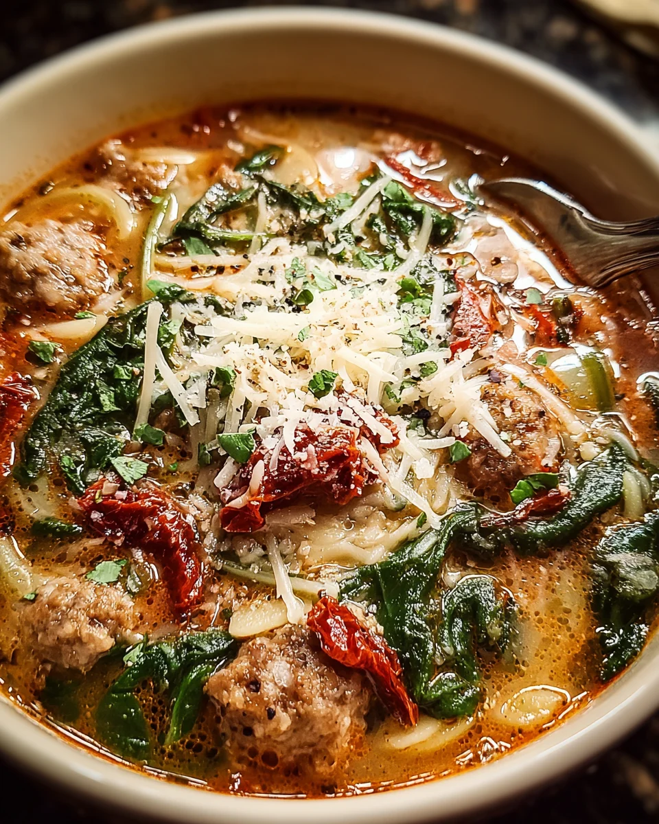 Crockpot Tuscan Sausage Soup