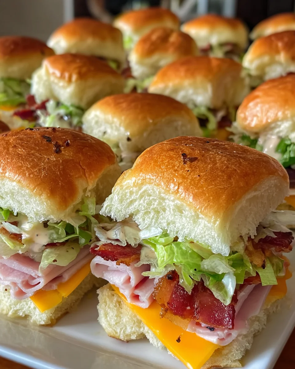 Chopped Club Sliders Bites