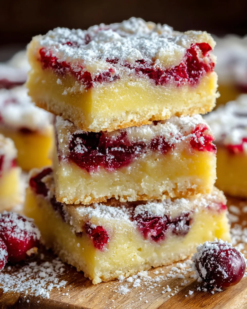 Cranberry Lemon Bars