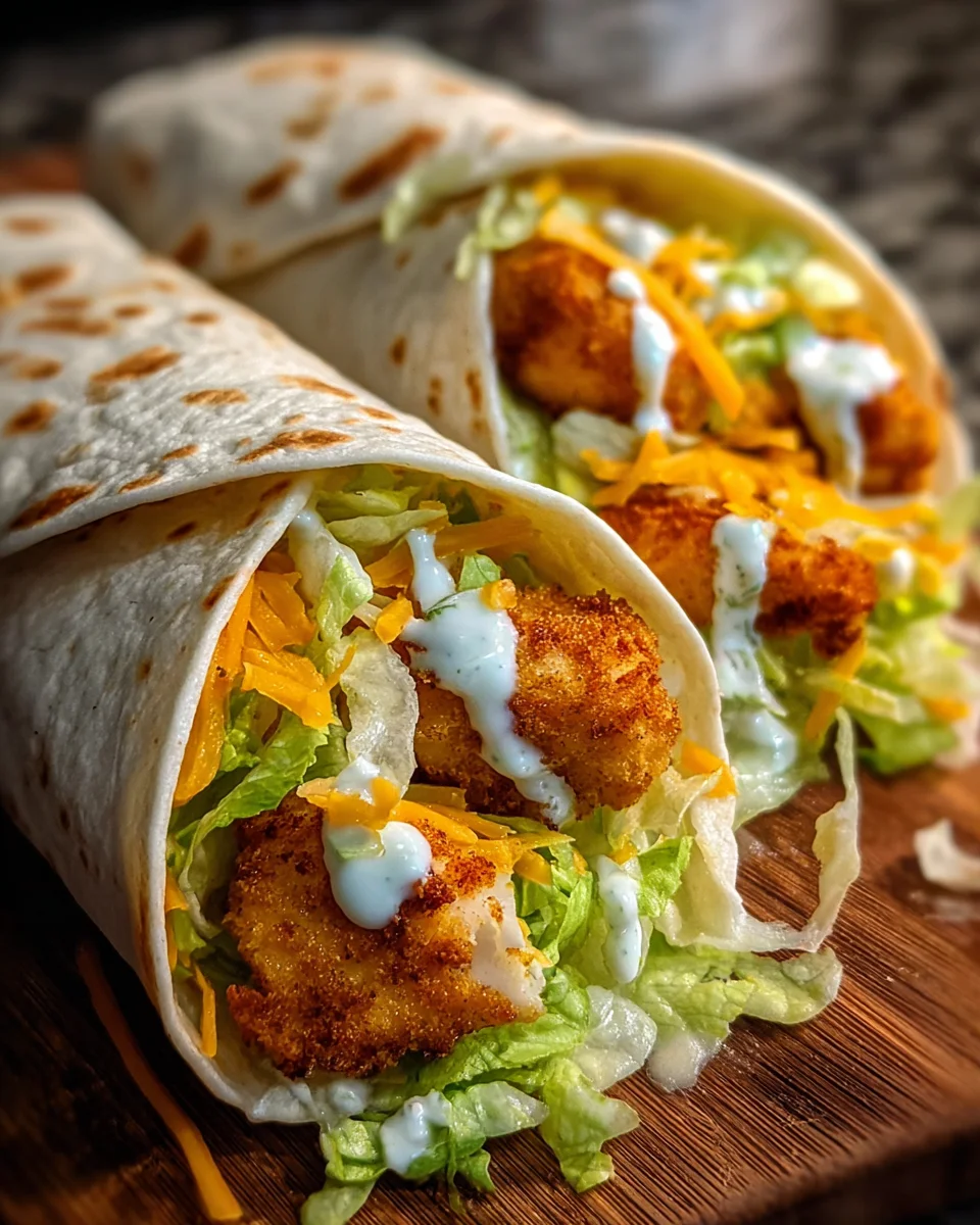 Crispy Chicken Ranch Snack Wrap