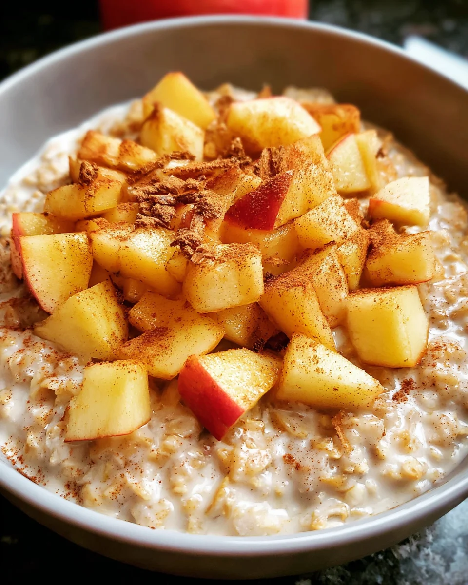 Apple Cinnamon Oatmeal Stovetop