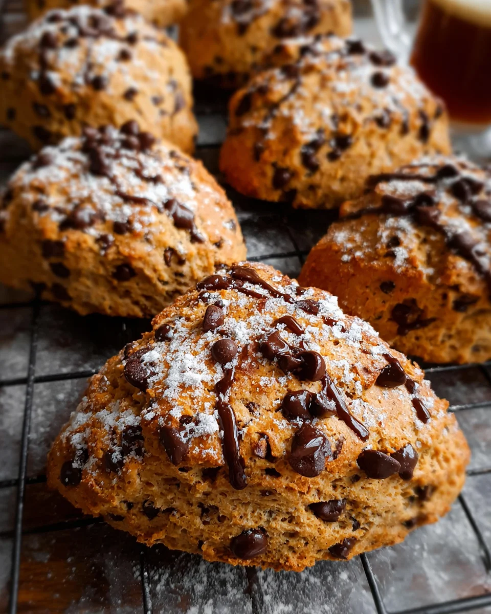 Chocolate chip coffee scones