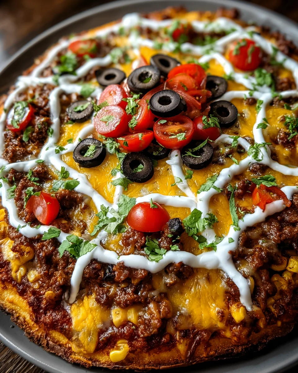 Spiderweb Taco Pizza Fusion