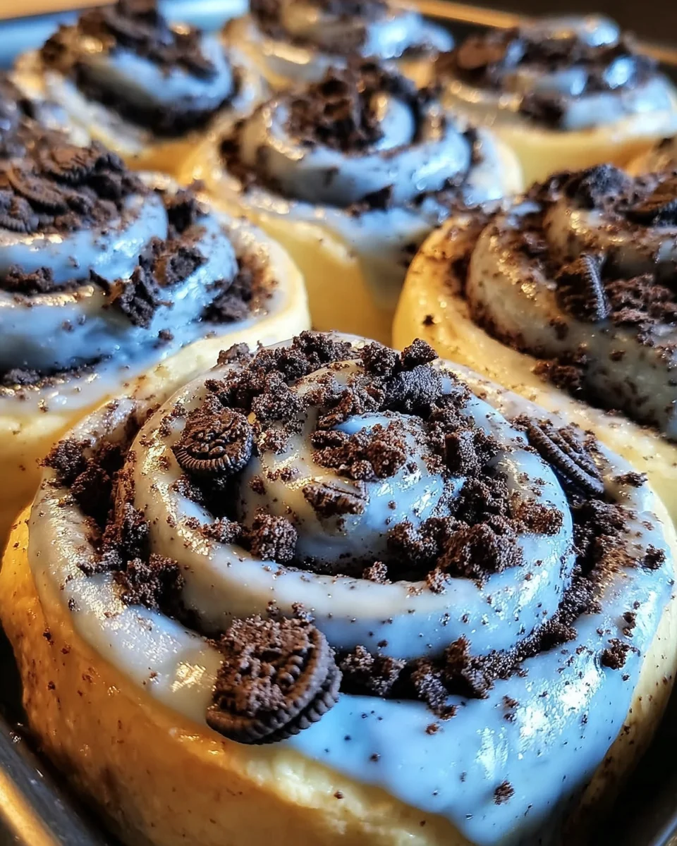 Cookie Monster Cinnamon Rolls