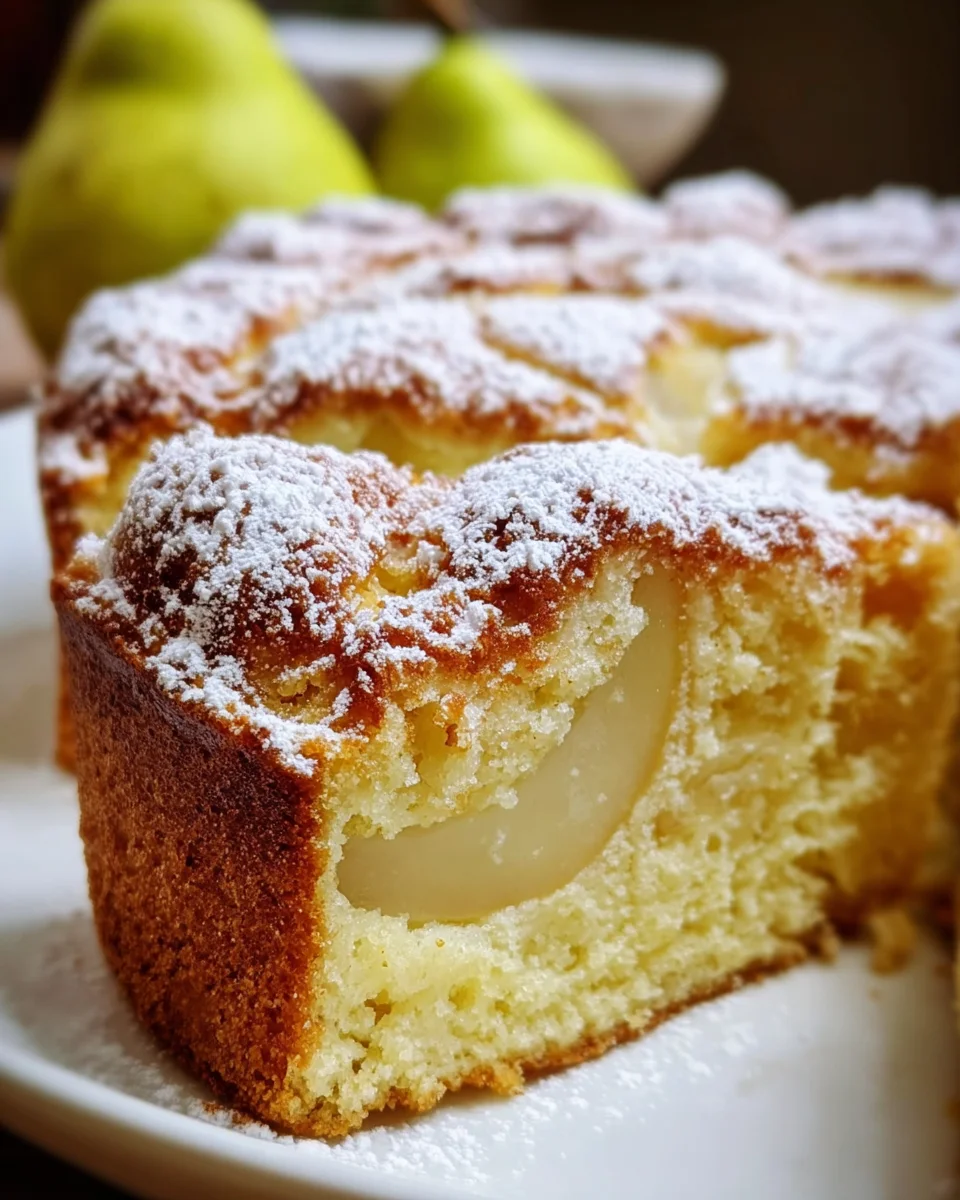 Italian Pear Cake