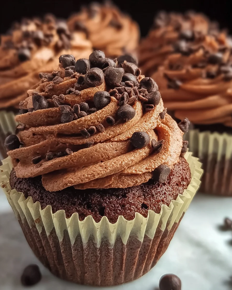 Brownie Cupcakes Chocolate Buttercream