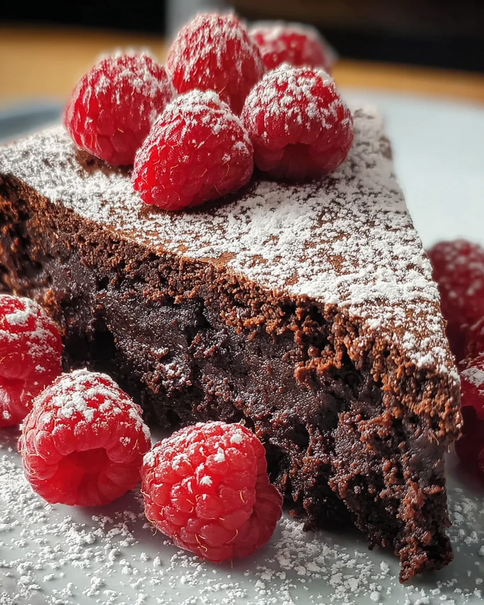 Flourless Chocolate Cake Fudgy
