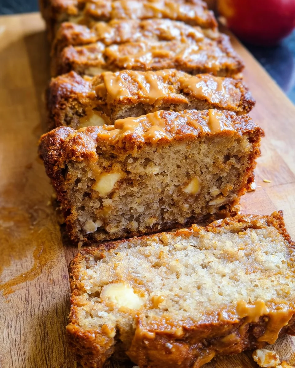 Peanut Butter Apple Banana Bread