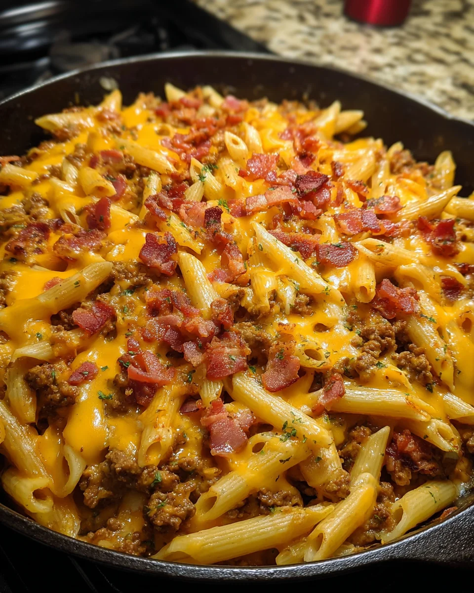 Bacon Cheeseburger Pasta Bake