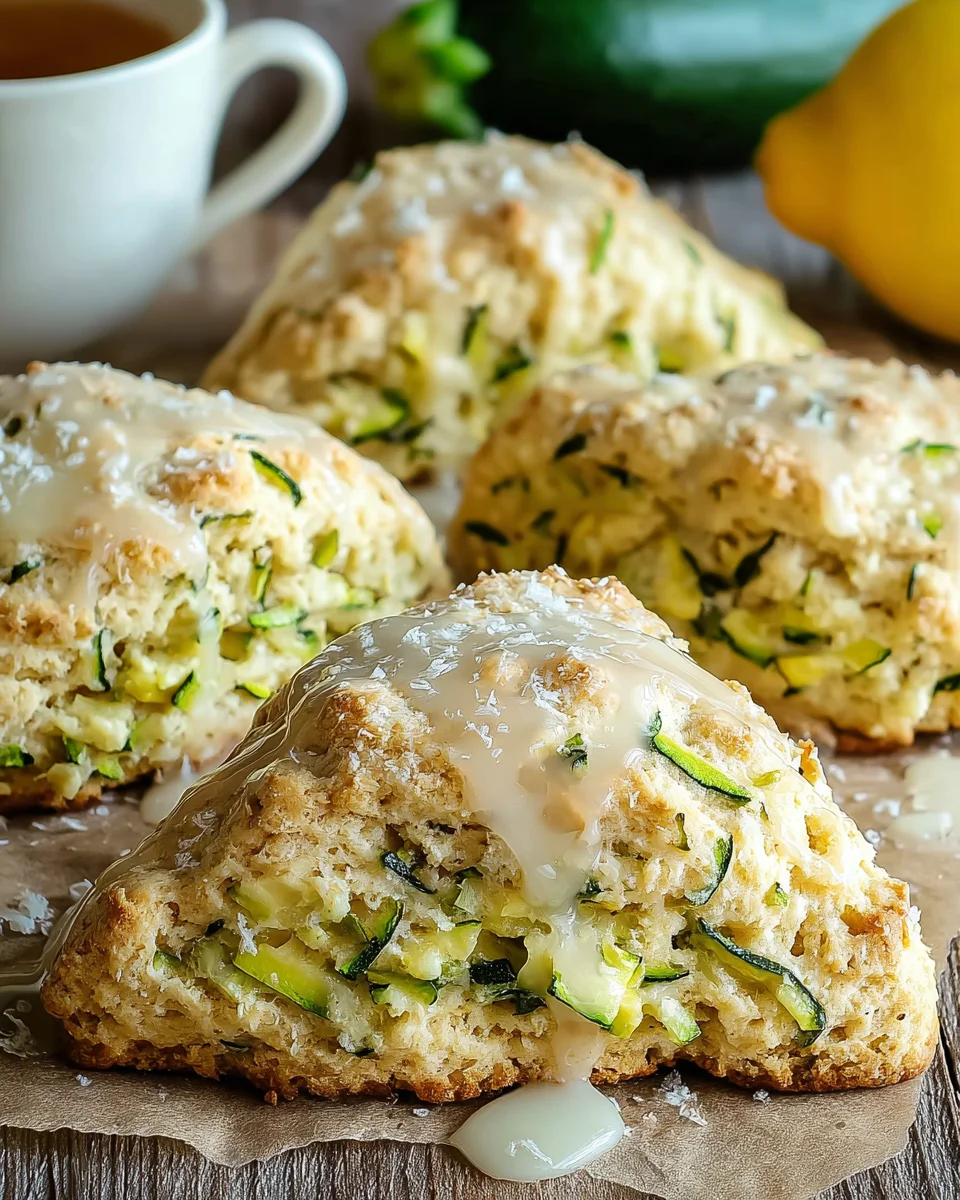 Lemon Zucchini Scones