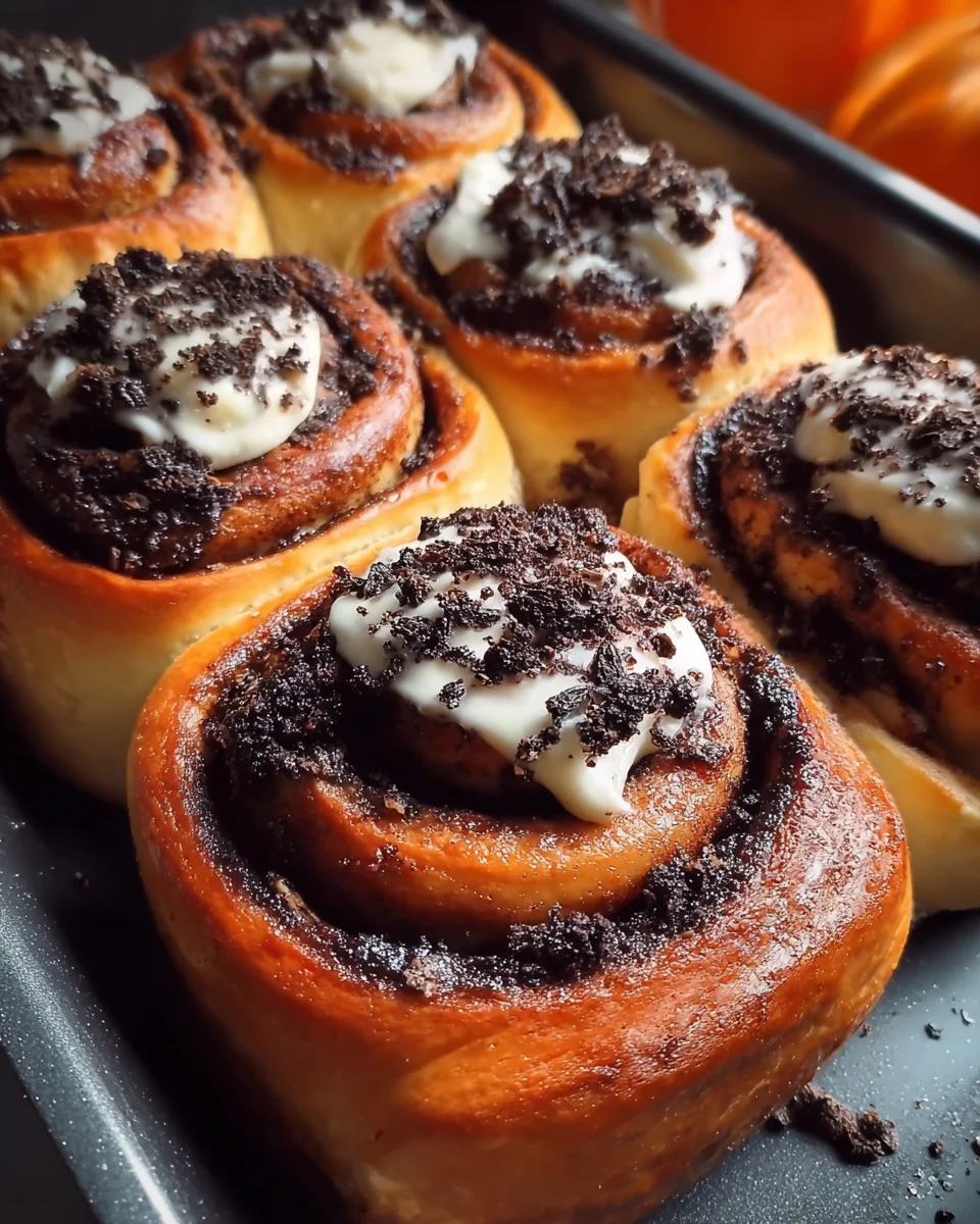 Spooky Cinnamon Rolls