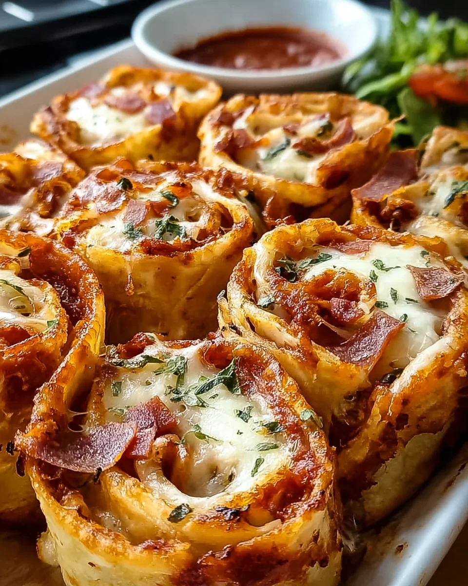 Tortilla Pizza Rolls Snack