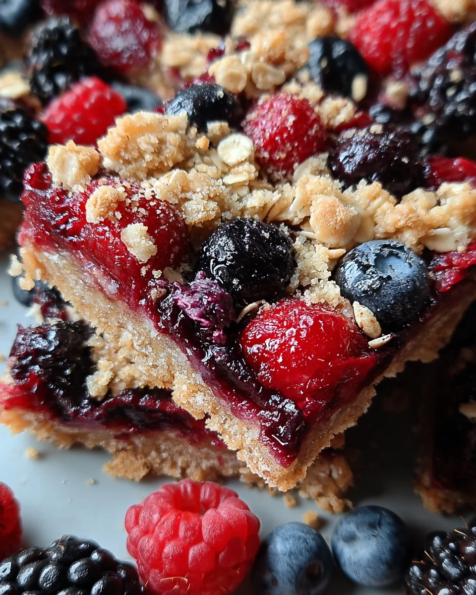 Berry Oatmeal Snack Bars