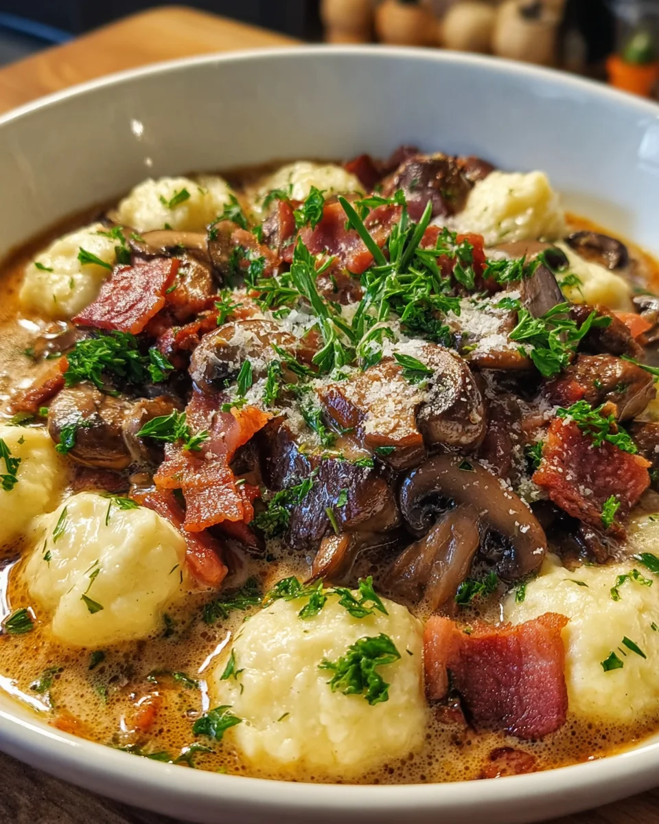 Savory Creamy Hunters Sauce with Bacon