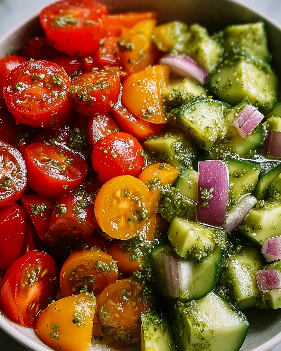 Tomato Cucumber Avocado Salad