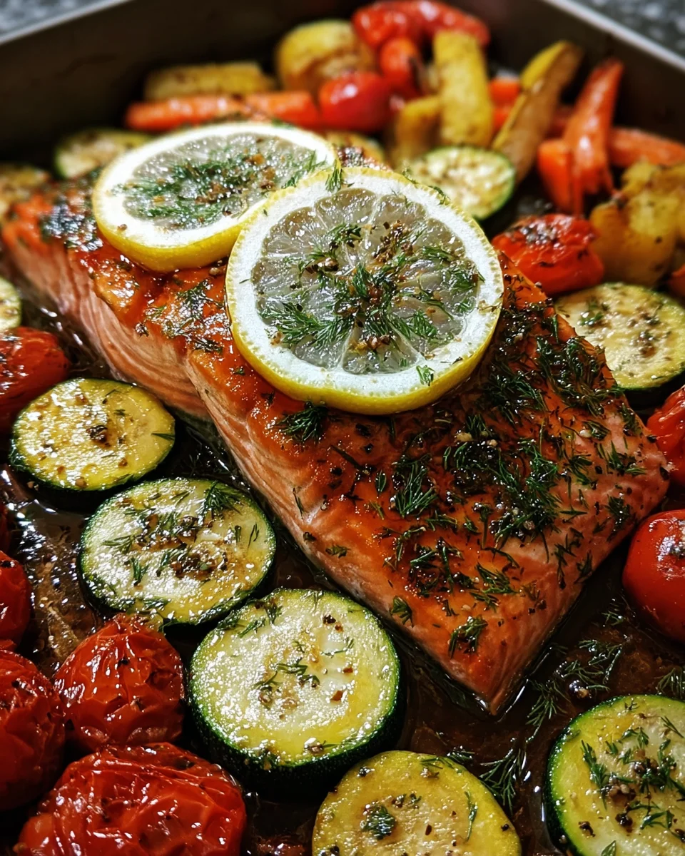 Honey Garlic Salmon Veggies