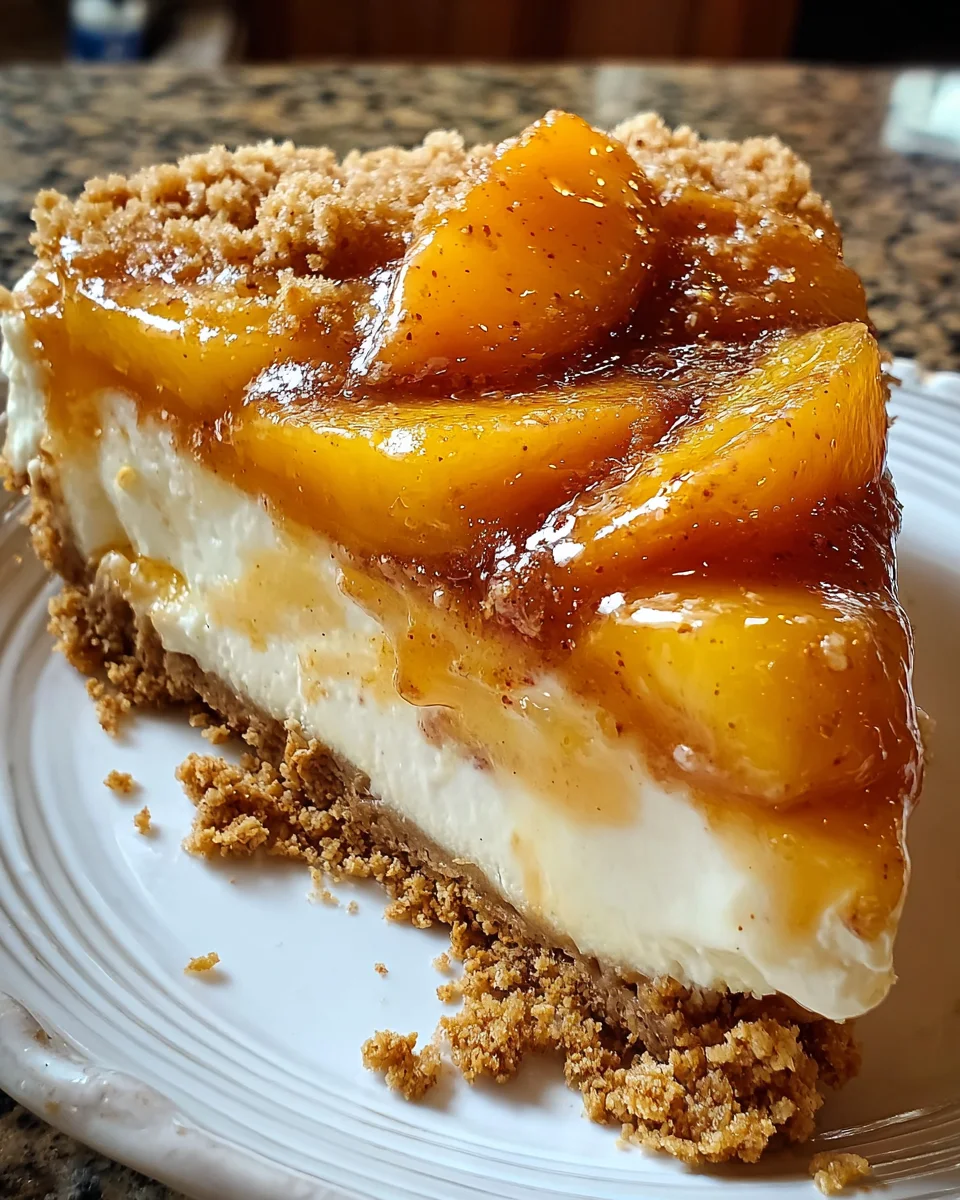 Peach Cobbler Cheesecake Fusion