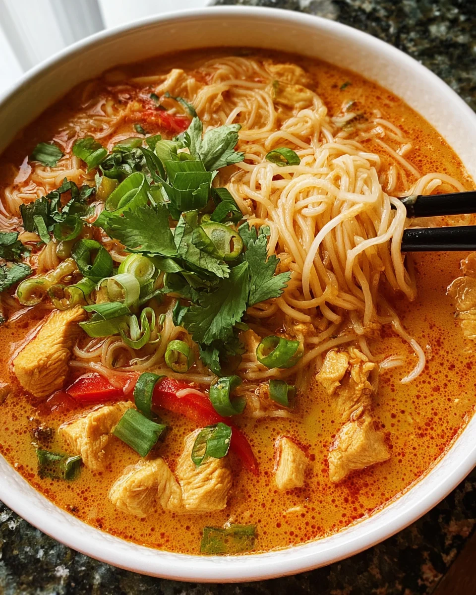 Thai Red Curry Noodle Soup