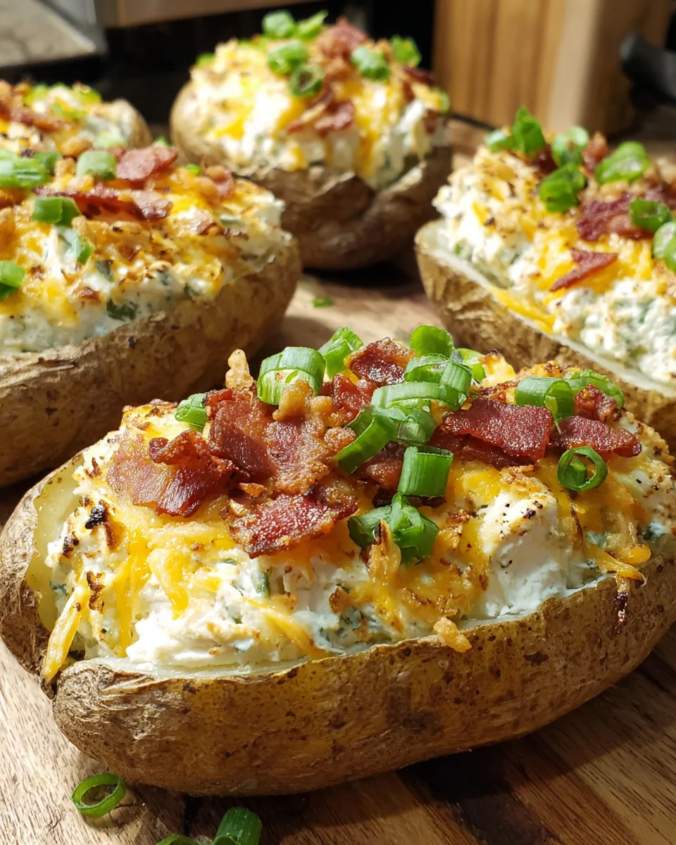 Jalapeno Popper Twice Baked Potatoes