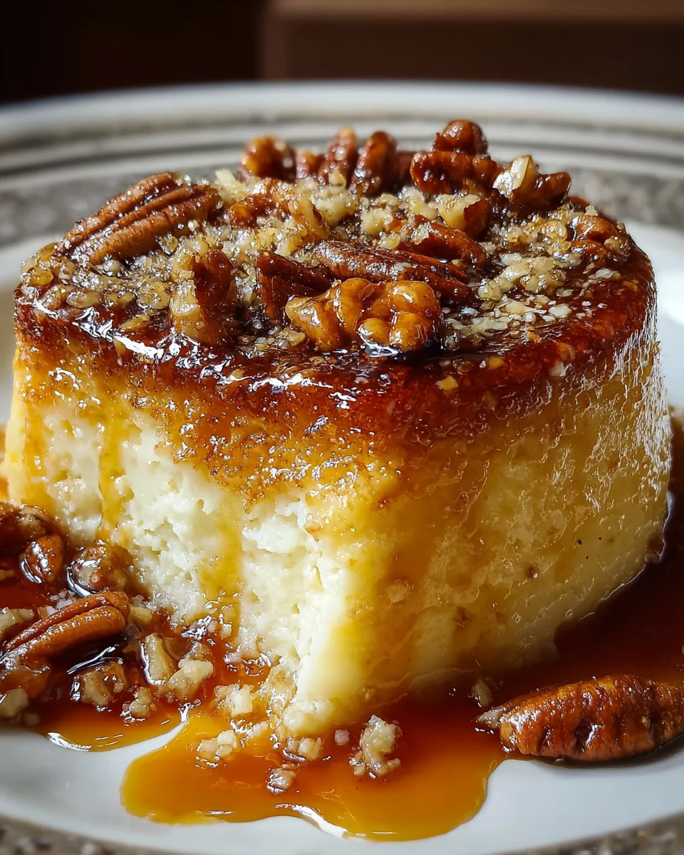 Crème Brûlée Caramel Pecan Cake