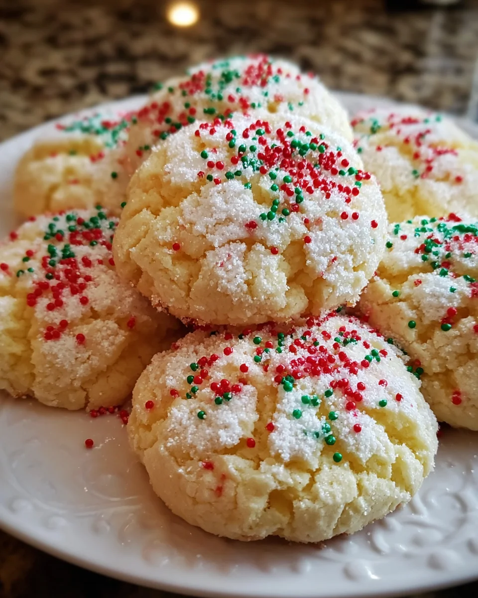 Christmas Ooey Gooey Butter Cookies