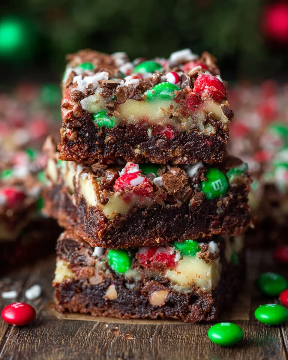 Christmas Magic Layer Brownie Bars