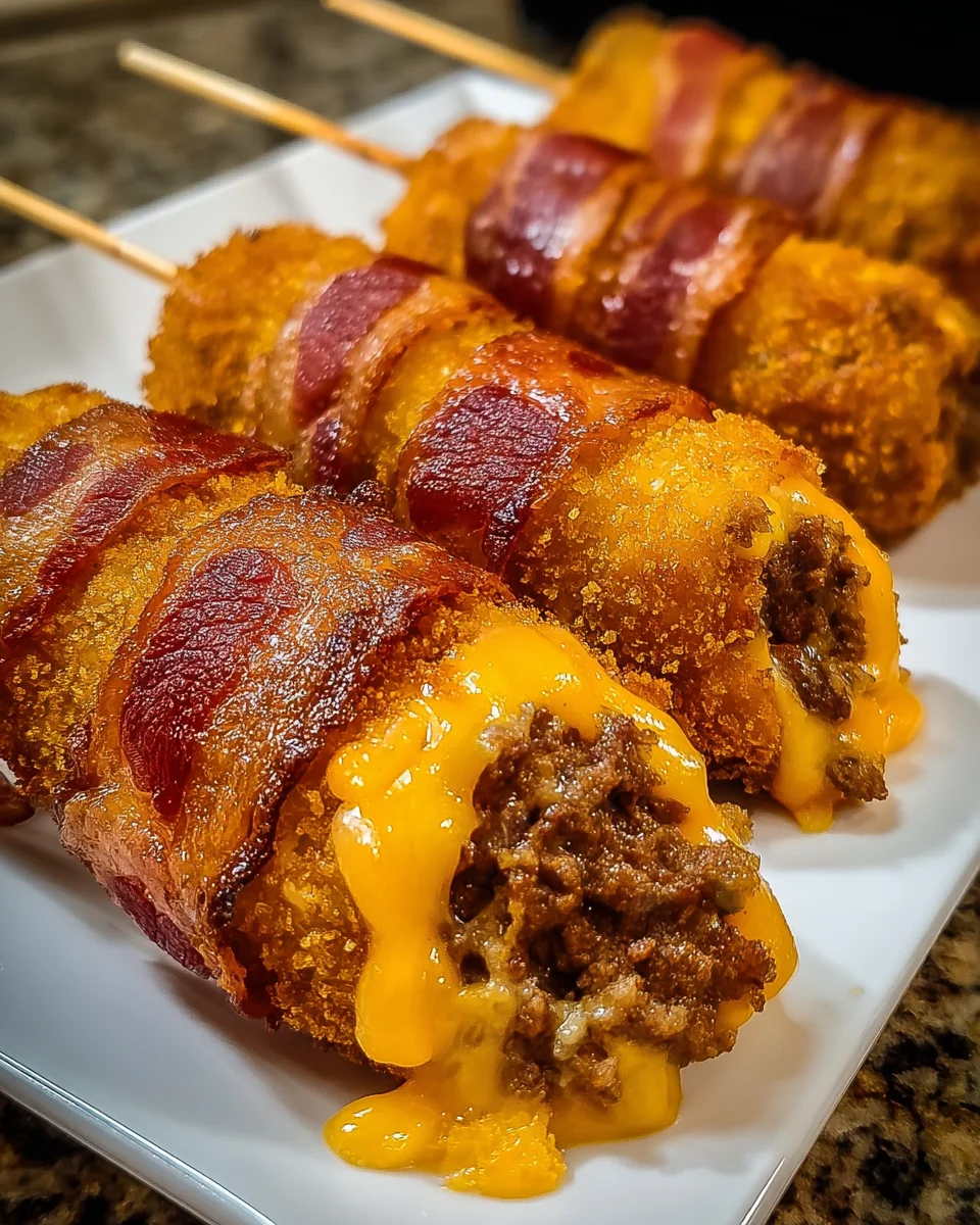 Deep-Fried Bacon Cheeseburger Corn
